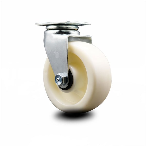 Service Caster 5 Inch Nylon Wheel Swivel Caster with Roller Bearing SCC-20S520-NYR - main